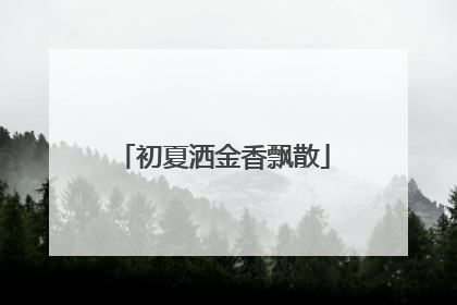 初夏洒金香飘散